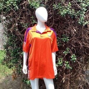 Chiliwear Men’s Clemson Tigers Collared Button Front Short Sleeve Shirt